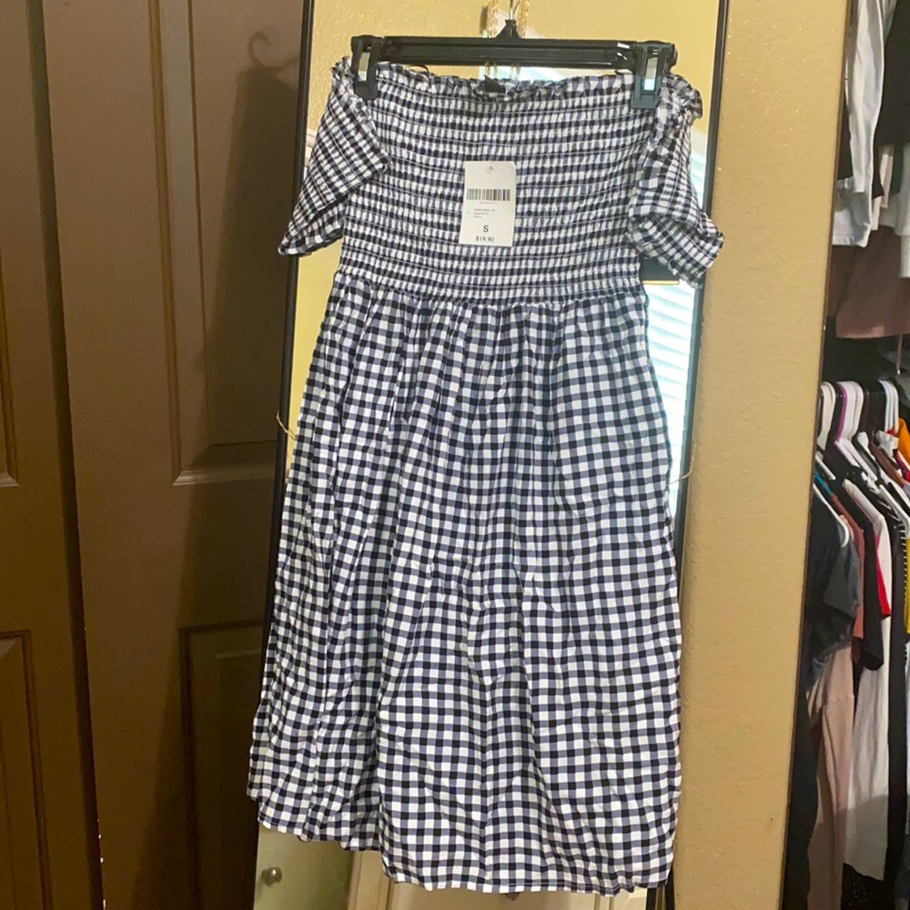 Forever 21 Black and white gingham dress